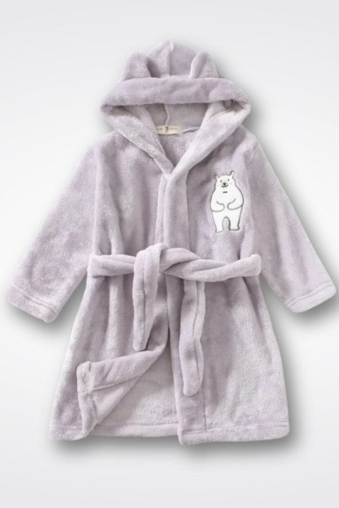 Peignoir pour bébé | Le petit polaire Gris / 6-12M